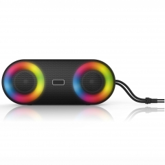 New came portable flame light bluetooth speaker with stereo sound AS-BT215