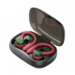 wireless headphone customized logo earphone BT 5.1 with Battery Charging Case Ear Hook headphones wireless for Edify sentiment
