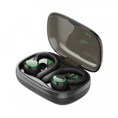 wireless headphone customized logo earphone BT 5.1 with Battery Charging Case Ear Hook headphones wireless for Edify sentiment
