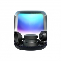 Transparent subwoofer speaker Output Power 40w 2000mAh 3D Surround Sub woofer wireless speaker subwoofer Aura LED Light