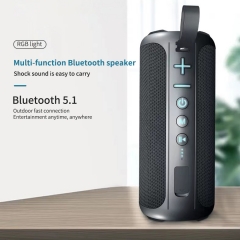 RGB 10W Bluetooth Speaker Mobile phone Waterproof IP6 TWS AUX BT5.1 Wireless Speaker Portable Player