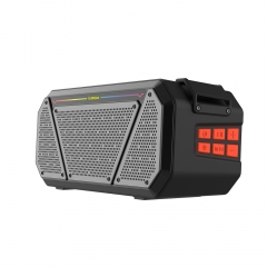 New arrival Double 3inch* sporty speaker 3600mah Type-c Heart current RGB Light 20w Portable BT Speaker for c