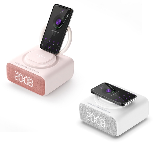 Bluetooth speakers portable wireless outdoor Wireless charge clock alarm nightlight speaker