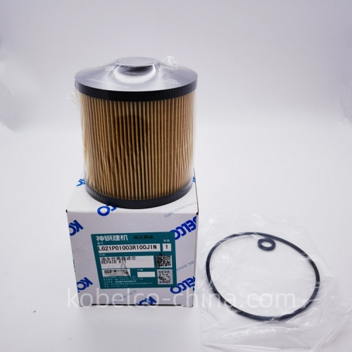 LG21P01003R100J1N SK75-8 KOBELCO Excavator fuel Filter