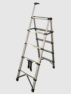 Um fornecedor de escada telescópica de armação, escada telescópica de aço inoxidável, extensível uma escada de armação, escada telescópica de aço inoxidável atacado yiwu