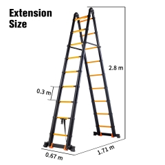Telescopic Extension Multi-purpose Ladder