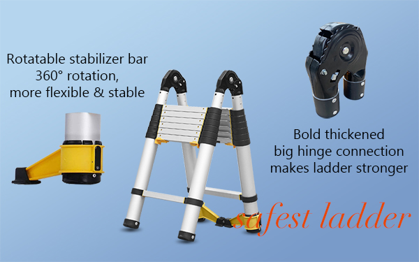 new frame multipurpose telescopic ladder