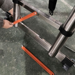 Escalera multitelescópica de acero inoxidable