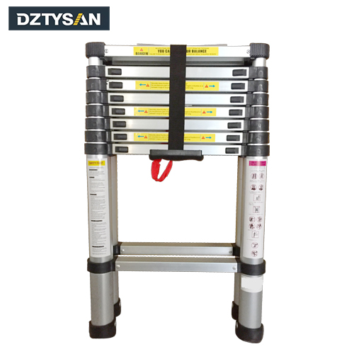 Factory direct sale, double sided step retractable telescopic ladder