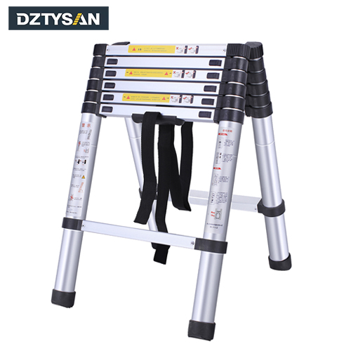 Household Portable Double-Sided Aluminium Telescoping Ladder 9.5 + 9.5FT