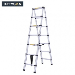 Low MOQ, double sided telescopic ladder from direct manufacturer