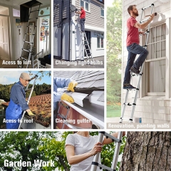 Retractable Extension Ladder for Household Needs