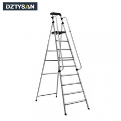 Big 9 Step Aluminum Home Ladder with Handrail