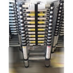 Lightweight 2.6 m Small Telescopic Ladder with Finger Safety