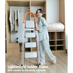 D-type Household Aluminum Foldable Step Ladder