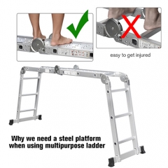 12 in 1 Multi Purpose Ladder with Platform Scaffold