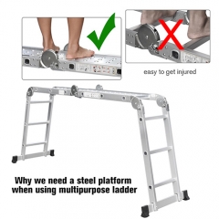 Multi Function Extension Ladder with Standing Platform