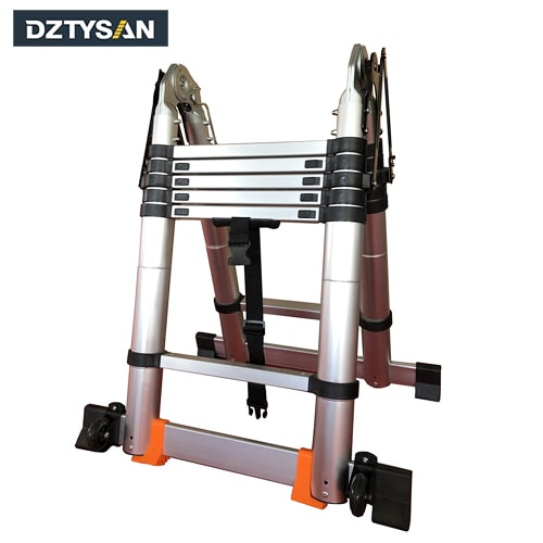 Compact Double Telescopic Ladder Aluminium DEYOU