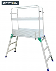 Escalera portátil plegable con plataforma