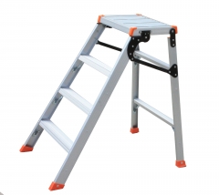 Foldable Double-Sided Aluminum Ladder