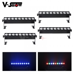 4pcs Led Bar Light 9pcs 10w RGBW 4in1 Led Wall Washer Lamp Dmx Control Stage Light For Church Landscape