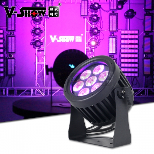 1pcs 7x10W RGBW Outdoor IP65 Waterproof LED Par Lights DMX Control For dj disco