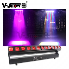V-show LED bar stage Light 2pcs 12 x 40W high power RGBW LED zoom moving light for wedding light disco light