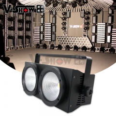 shipping from USA 1pcs  2x100w DMX Stage Lighting Warm White Led Blinders Wall Washer Theate Uplight