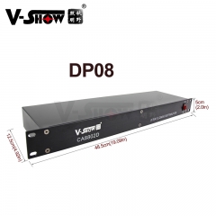 shipping from Euro V-Show DMX Splitter Signal amplifier 8 port DMX Splitter Stage machine DMX Splitter for wedding/DJ/party/disco controller