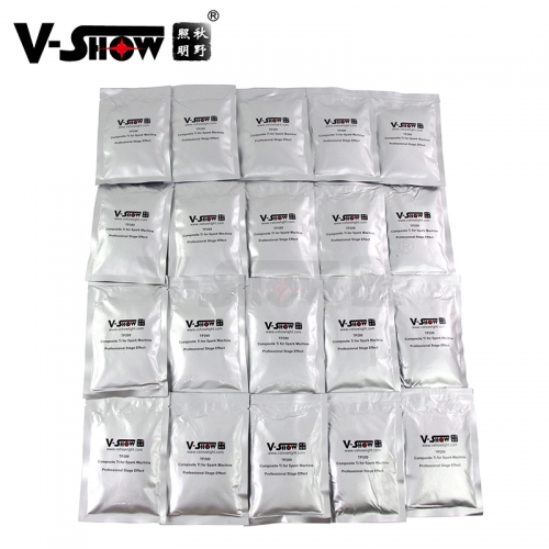 30 Bags and 5 remote Ti Powder 200g/bag Material For Cold Spark Firework Machine Wedding Sparkular Machine MSDS Powder Certification
