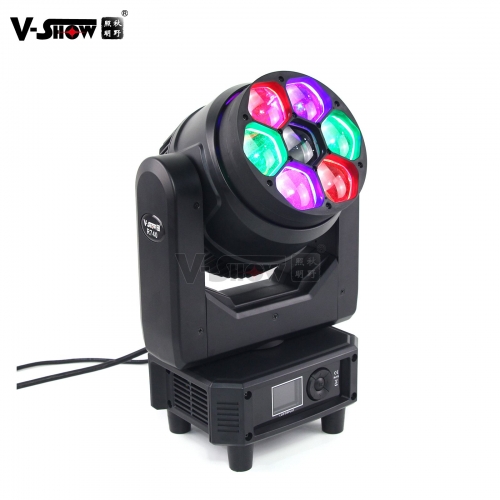 shipping from USA 1pcs V-Show 7pcs 40w RGBW 4in1 led zoom wash event cheap dj lights moving head