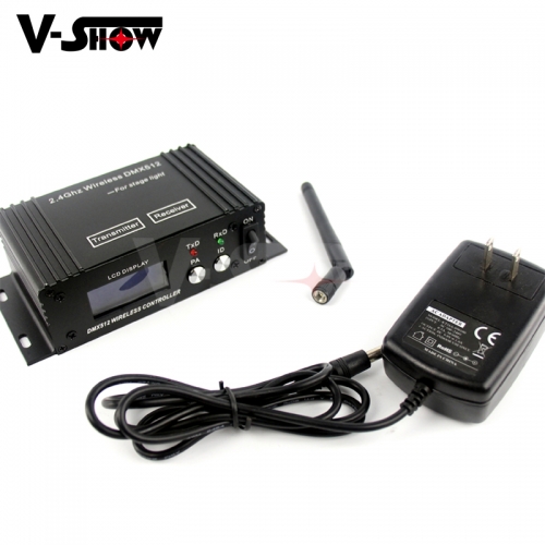 shipping to Israel 2pc LCD wireless DMX transmitter & receiver