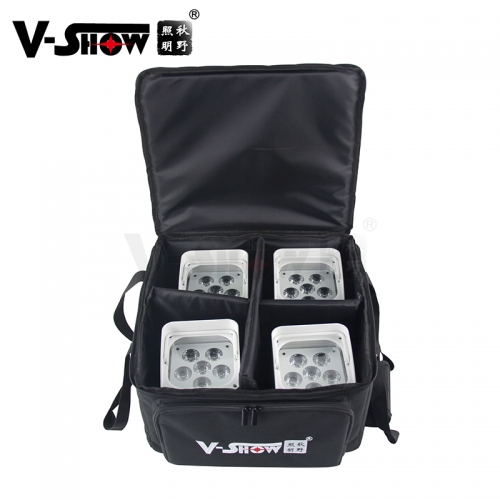 4pcs white 6*18W uplight with softbag, shipping from China with shipping cost by air