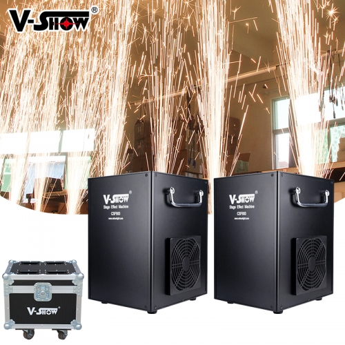 2pcs with flycase hold2 900W Cold Spark Firework Machine  Dmx Remote Control Smokeless Wedding Fire Machine For Party Club