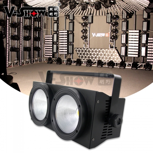 VSHOW BL200 Ship to Australia 6pcs  2x100w DMX Stage Lighting Warm White Led Blinders Wall Washer Theate Uplight
