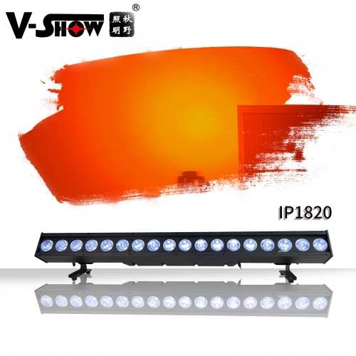 2pcs VShow IP1820 18pcs 20W RGBWA+UV 6in1 Outdoor washer LED  bar light IP65