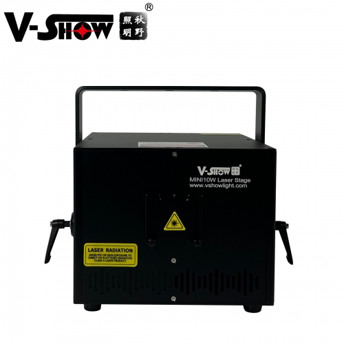 shipping to US by air 2pcs with flycase New arrival VShow mini 10w full color animation wedding laser show beam disco stage dj laser lights