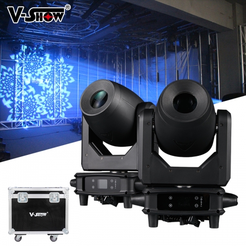 VSHOW 2pcs with Flycase S718 150W Spot LED Moving Head for stage light