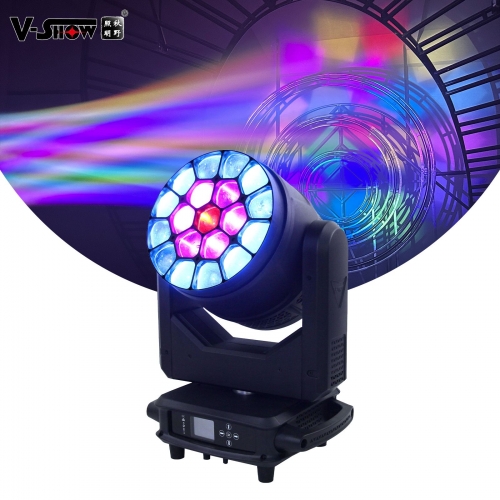 V-Show Guangzhou ship to USA 1pc ARDS08 and 1pc 19x40W RGBW LED Beam Wash Big Eye Moving Head DMX Stage Lights