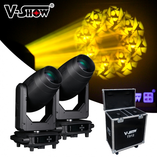 V-Show  2PC With Flightcase T912 Stage DJ Lights 380w Sharpy 20r 3in1 380watts 380 Beam Wash Spot 3 in 1 With CMY CTO Moving Head Light