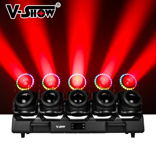 VSHOW TB5F TORNADO  Outdoor IP65 5*120W RGBL LED Moving Head Light Bar DJ Event DMX512 Controller Sale Price