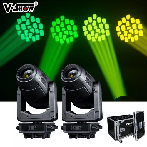 V-Show S710 2pcs with flycase hold2 LED Profile Beam 800w Led Cutting Cmy Cto Image Profile moving heads Dmx Beam Spot wash Stage Framing Light