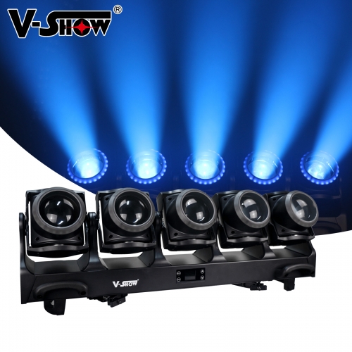 VSHOW TB5 TORNADO 5pcs 120w Moving Lights RGBW 4in1 Beam Wash Strobe Rotating Effect Lighting 5*120w Zoom Pixel Beam Bar Stage Wash Lights