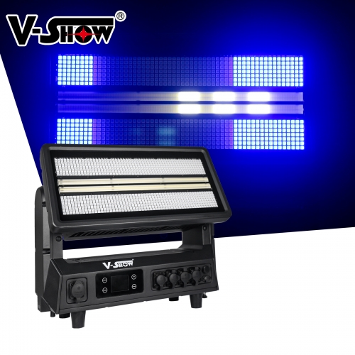 VSHOW from China to America by express 1pc V12 Thurder 1800W LED Moving Head Strobe Light IP65 Waterproof with DMX512 Control