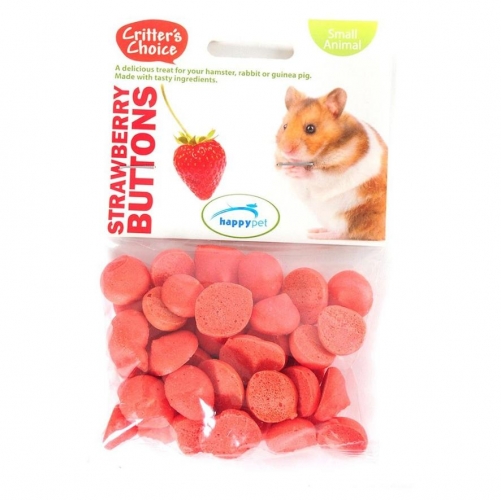 UK Critters Choice Strawberry Buttons (40g)