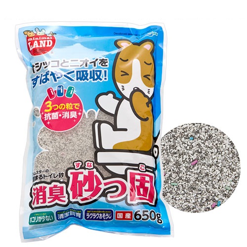 日本Marukan 抗菌消臭 倉鼠 廁所砂 (650g)