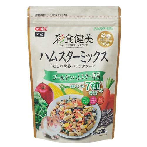 日本GEX彩食健美 黃金倉鼠 敘利亞倉鼠 混合糧(220g)
