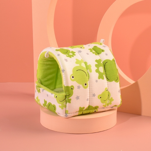 Pets Warm House with green frog pattern (10x10cm, 15x15cm, 18x18cm)