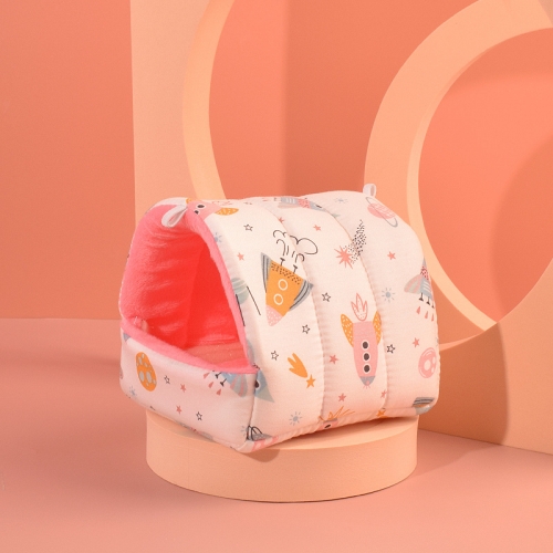 Pets Warm House with pink rocket pattern (10x10cm, 15x15cm, 19x19cm)