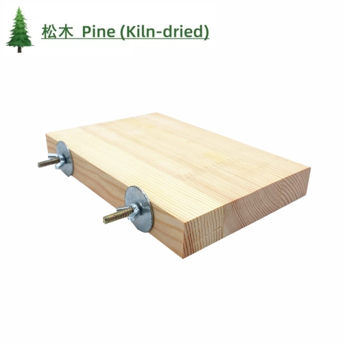 Chinchilla Natural Wood Pine Stand Platform 19x12.5x2.4cm (2.4cm thick)